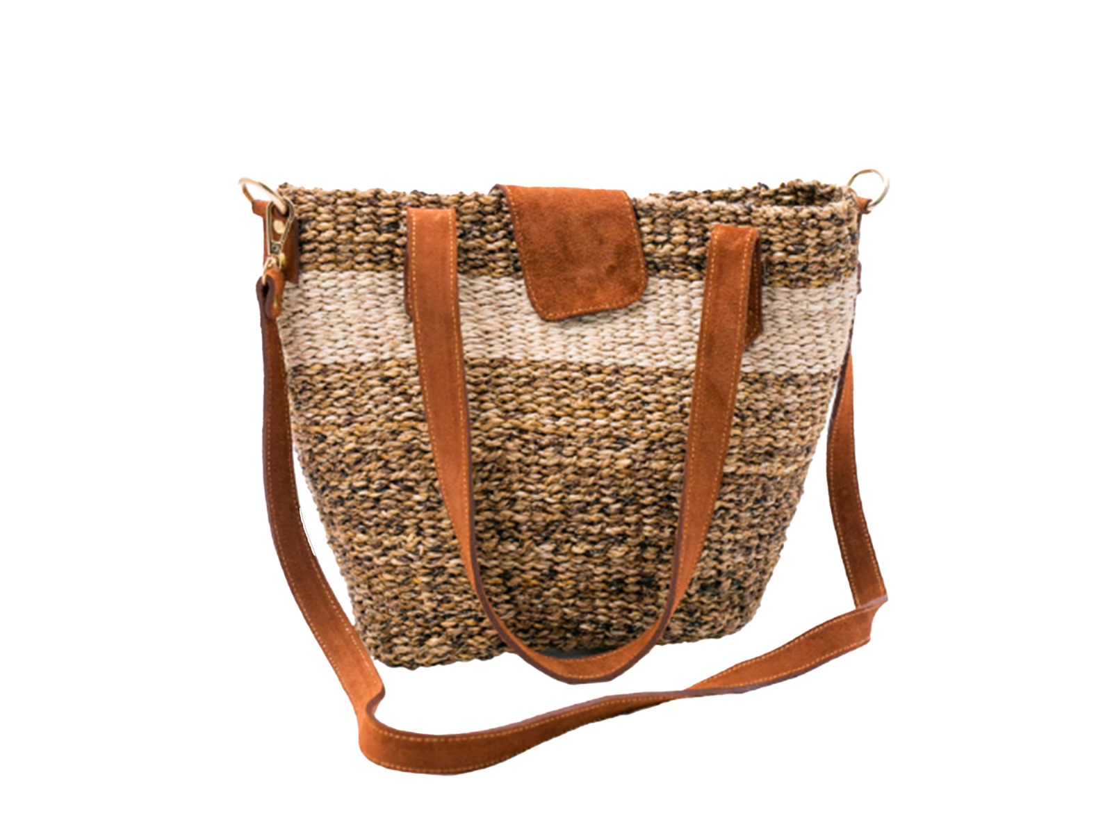 Handwoven Handbags, Nat-brown