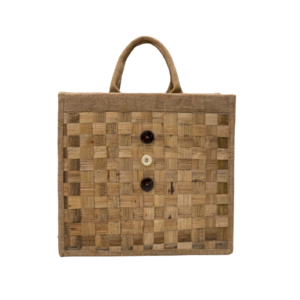 Handwoven Tote Bag, Light Brown